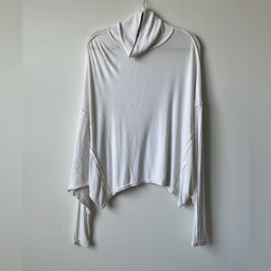 We The Free Alameda Pullover Cream Ribbed Top Size XS
